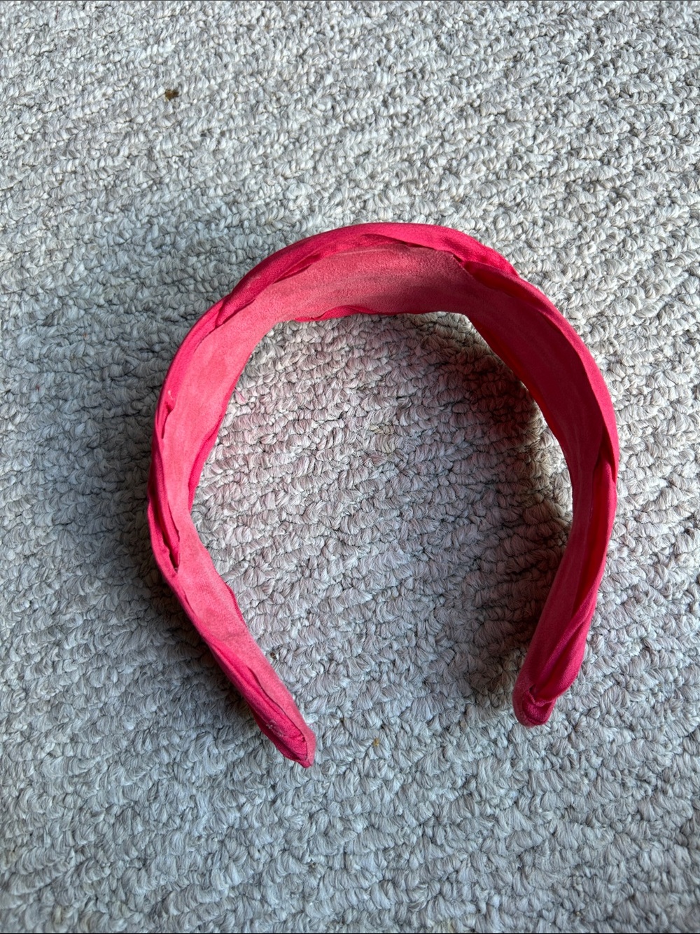 Pink Fabric Twist Headband for Women